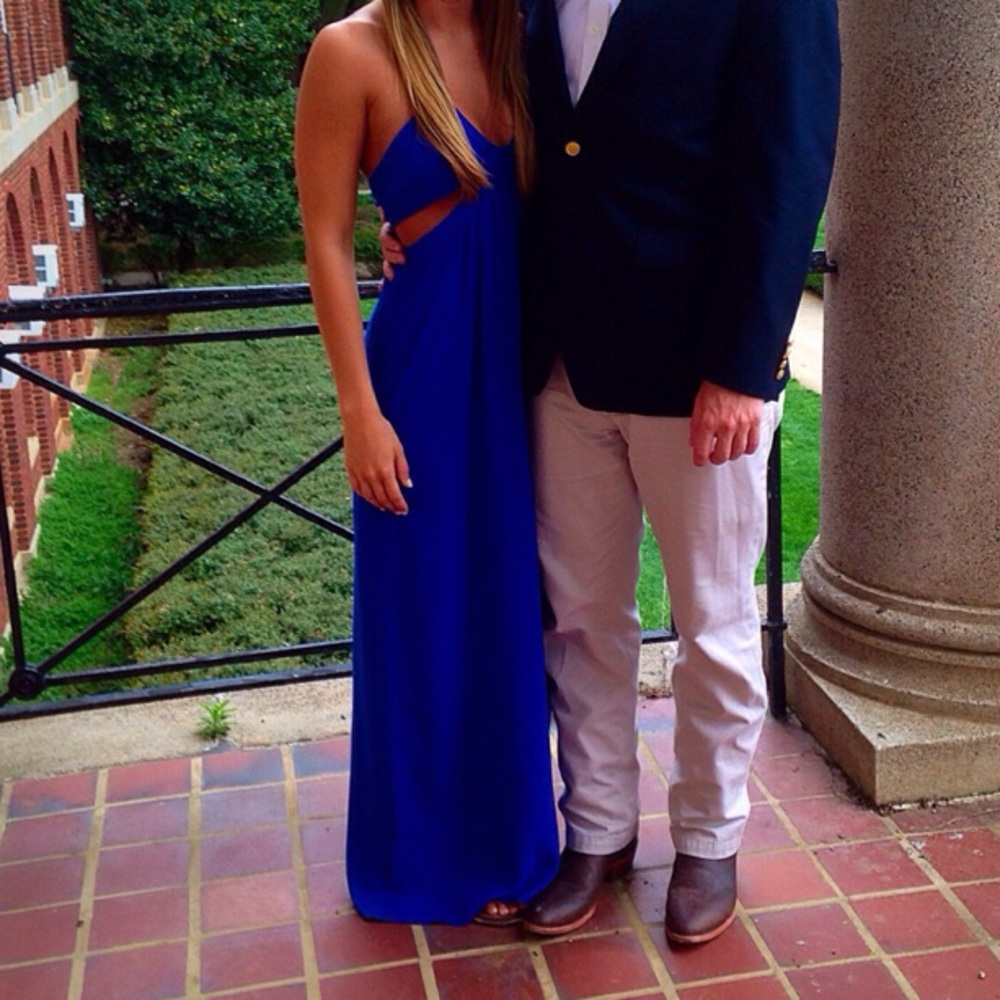 Royal blue maxi dress